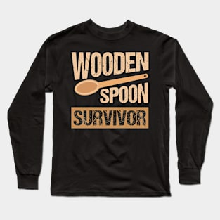 Vintage Wooden Spoon Survivor Long Sleeve T-Shirt